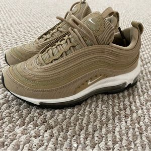 tan nike air max 97 sneakers